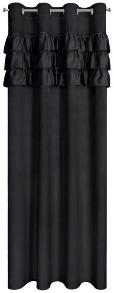 Eurofirany Vorhang Velvet Vorhänge Rüschen 140x250 Wohnzimmer Velours Blickdicht, Ösen, Samt Dekorative Velvet-Vorhänge