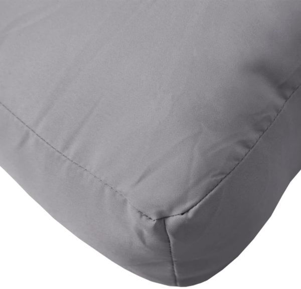 vidaXL Palettenkissen Grau 80x80x12 cm Stoff 360492 Bild 8