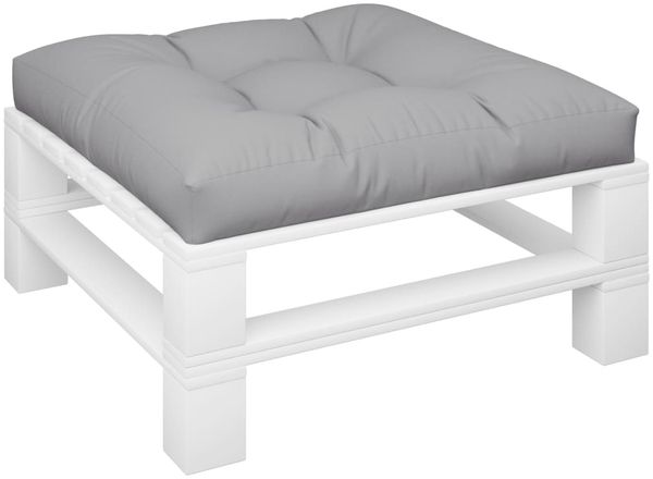 vidaXL Palettenkissen Grau 80x80x12 cm Stoff 360492 Bild 3