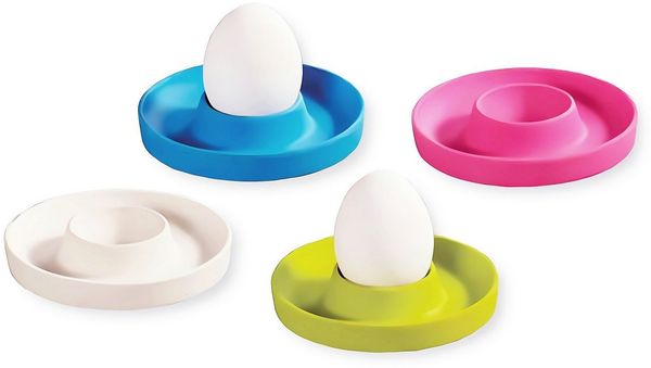 KESPER® Eierbecher 4X EIERBECHER Set Ø10cm rund aus Kunstoff MF Eierständer 656, (4-tlg), Eierhalter Eierbehälter