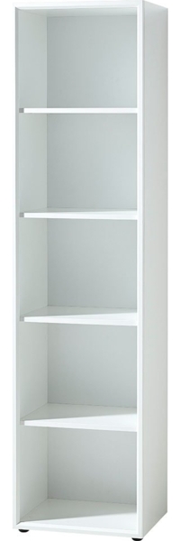 Aktenregal Madera / GW-MONTERIA, Holzwerkstoff, Weiß, 50 x 196 x 37 cm