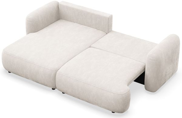 Selsey Tvoya Ecksofa mit Schlaffunktion, Ottomane links, Creme-Chenille Bild 4