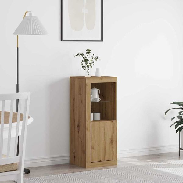 vidaXL LED-Sideboard Braun 41 x 37 x 100 cm Holzwerkstoff 863025