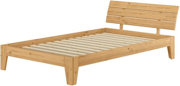 Massivholzbett Echtholzbett 120x200 Kiefer Eicheton gebeizt V-60.62E-12Rollrost inkl.