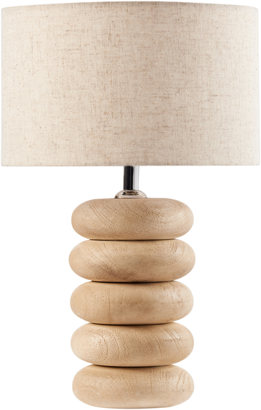 Tischlampe BETWA Mangoholz Hellbraun