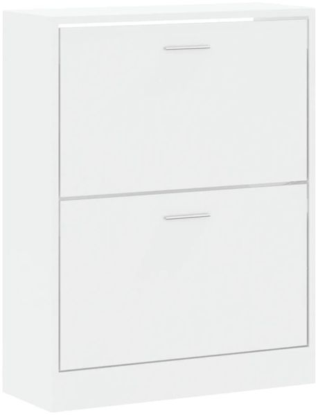 vidaXL Schuhschrank Hochglanz-Weiß 63x24x81 cm Holzwerkstoff 342560 Bild 3
