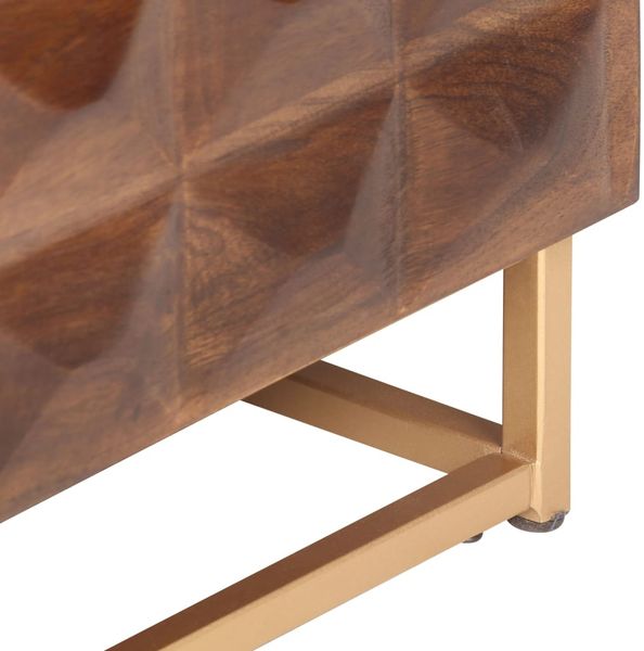 vidaXL TV-Schrank 124 x 29 x 45 cm, massives Mangoholz 323404 Bild 6