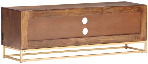 vidaXL TV-Schrank 124 x 29 x 45 cm, massives Mangoholz 323404 Bild 4