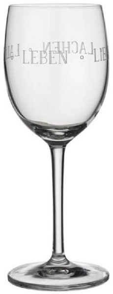 Weinglas mit Spruch "Leben Lieben Lallen" - Räder Design