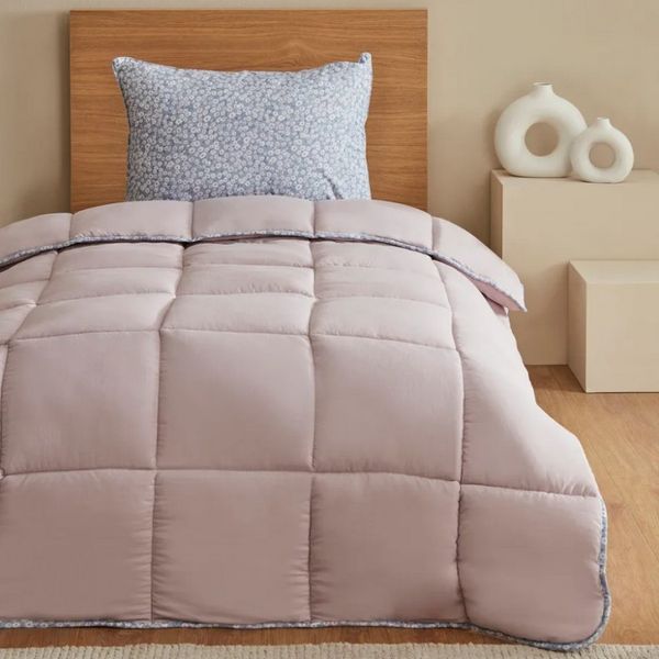 Karaca Bettwäsche Karaca Dexie Bettdecke 155x220 cm + Kissenbezug 50x70 Set, Rosa