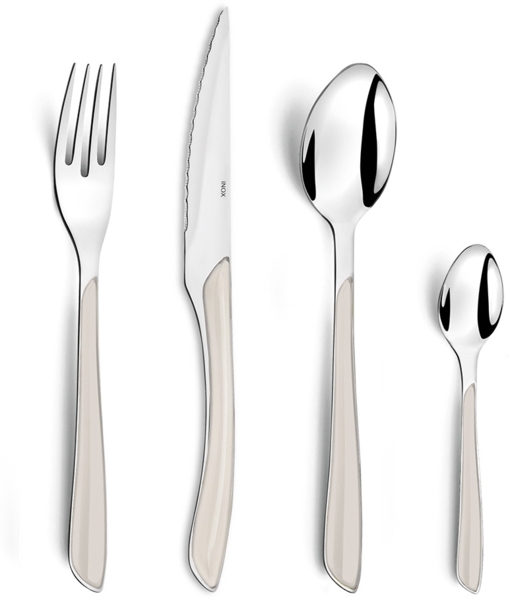 Amefa ECLAT Besteckset 24-teilig weiß hochglanzpoliert