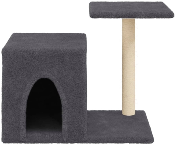 vidaXL Kratzbaum mit Sisal-Kratzsäulen Dunkelgrau 50,5 cm 172126 Bild 3