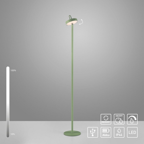 JUST LIGHT Stehlampe AMAG, Dimmfunktion, LED fest integriert, Warmweiß, Akkuleuchte Bild 2