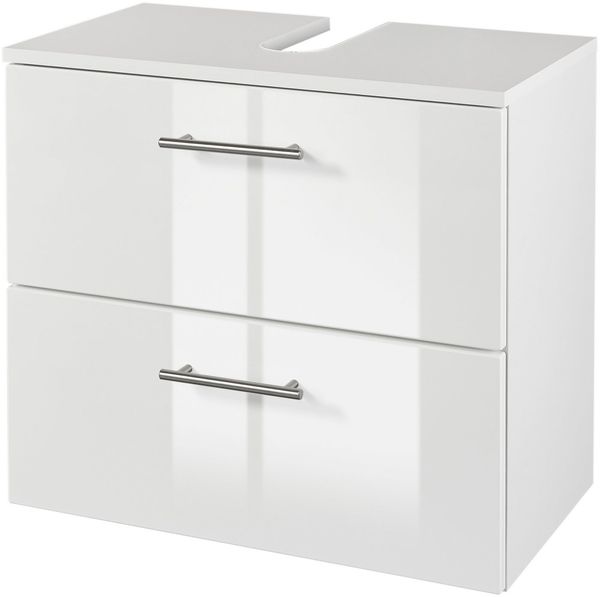 welltime Waschbeckenunterschrank Trento, verschiedene Ausführungen und Farben Badmöbel, Breite 60 cm, Beckenunterschrank auf Füßen, Made in Germany