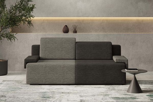 Sofa Modern Schlafsofa mit Bettkasten & Schlaffunktion |kleines Sofa