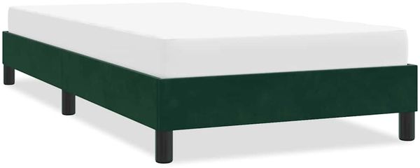 vidaXL Bettgestell ohne Matratze Dunkelgrün 100x210 cm Samt 4101346