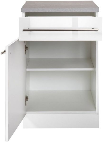 wiho Küchen Unterschrank Chicago 50 cm breit, 1 Schubkasten und 1 Tür