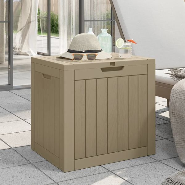 vidaXL Gartenbox Grau 55,5x43x53 cm Polypropylen 364163