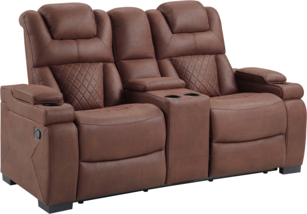 ATLANTIC home collection 2-Sitzer Faris, Zwei Relaxfunktionen, Mittelkosole mit Stauraum und Getränkehalter Bild 2