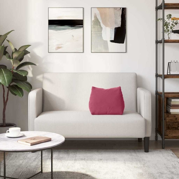 vidaXL Rückenkissen Weinrot 45 x 20 x 35 cm Cordstoff 42015024 Bild 3