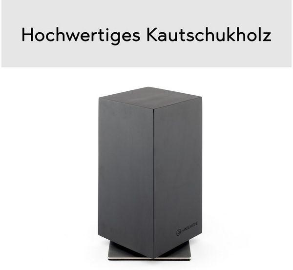 Hanseküche Magnet-Messerblock Messerblock magnetisch ohne Messer – Drehbarer Messerhalter (1tlg), Fester Stand mit Gummifüßen, 360 Grad drehbar, Starker Magnet Bild 2