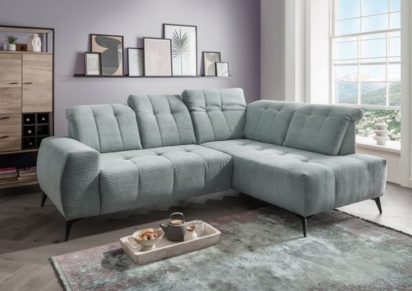 Ecksofa Sano Breitcord mit Elektrofunktion von Benformato