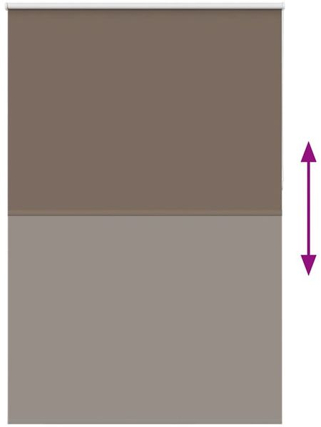 vidaXL Verdunkelungsrollo Kaffeebraun 150x230cm Stoffbreite 146,6 cm 4011086 Bild 5