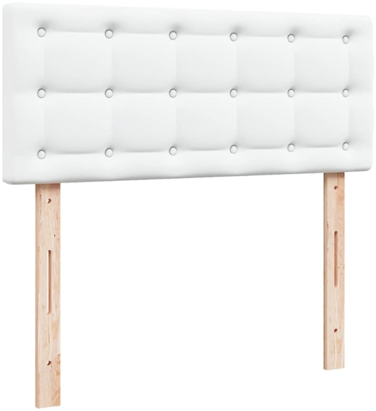 vidaXL Ottoman-Bett mit Matratze Weiß 120x200 cm Kunstleder 3311299 Bild 8