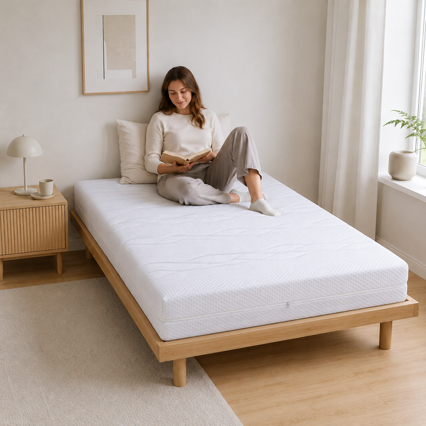 Flieks Taschenfederkernmatratze 120x200 cm, H3/H4 Matratze 20 cm hoch, 7-Zonen Matratze, Oeko-Tex zertifiziert, mit abnehmbarem Bezug