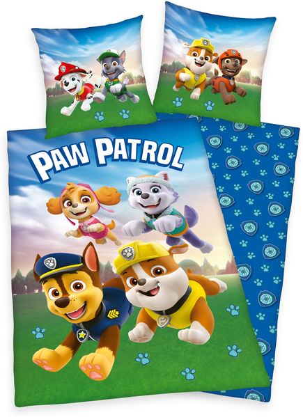 Paw Patrol Bettwäsche für Kinder 2tlg. Set Chase Marshall Skye Everest 135 x 200 + 80 x 80 cm