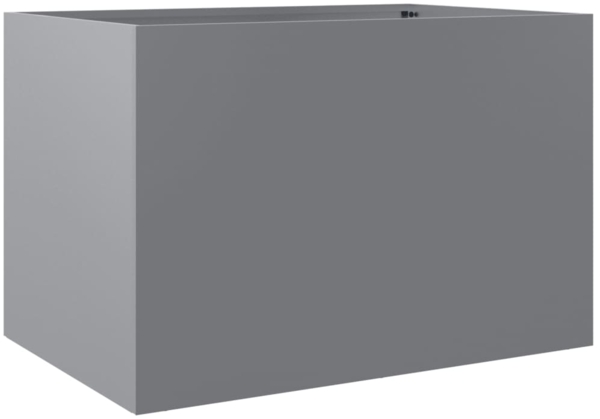 vidaXL Pflanzkübel Silbern 62x47x46 cm Verzinkter Stahl 841606