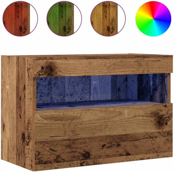 vidaXL TV-Wandschrank Altholz 60 x 30 x 40 cm Holzwerkstoff 862206