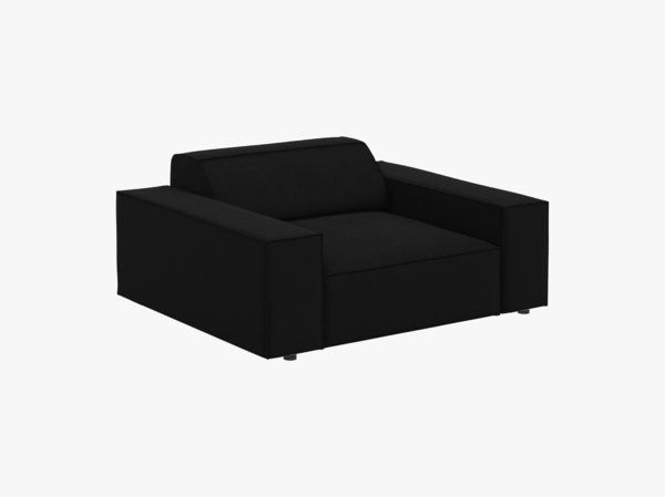 Micadoni Sessel Jodie 1-Sitzer Samt Bluvel Schwarz Bild 3