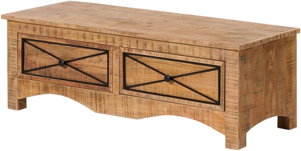 Garderobenbank Akazie 120x45x40 natur versiegelt NATURE OF SPIRIT #310