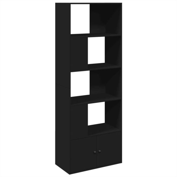 vidaXL Bücherregal Schwarz 70x36x189 cm Holzwerkstoff 3295318