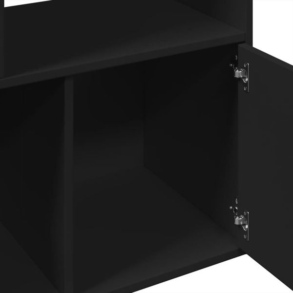 vidaXL Bücherregal Schwarz 70x36x189 cm Holzwerkstoff 3295318 Bild 7