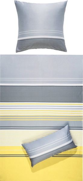Erwin Müller Bettwäsche Bettwäsche, Mako-Satin, 2 teilig, Streifen