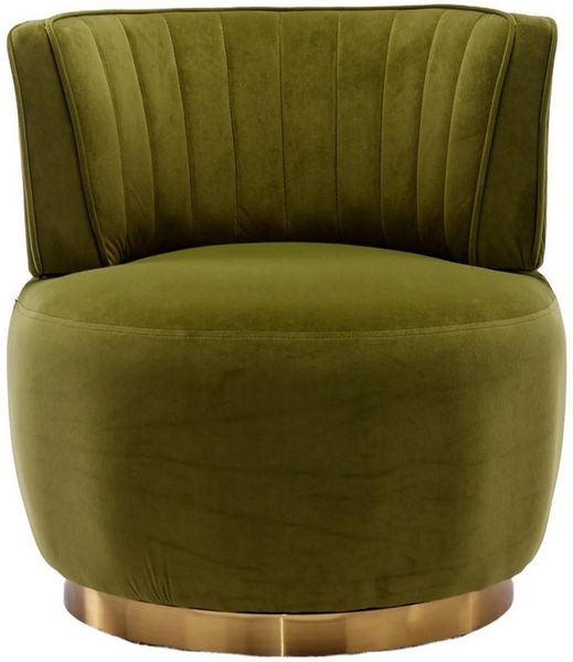 LVHOM Drehsessel 360° Moderner großer Drehstuhl, Akzentstühle – Samt/Teddy-Stoff (Ergonomische Rückenlehne und Bequemer Sitz, runde Sessel mit breiter Polsterung, flauschiger Stoffstuhl), für Wohnzimmer, Schlafzimmer, Wartezimmer, Büro