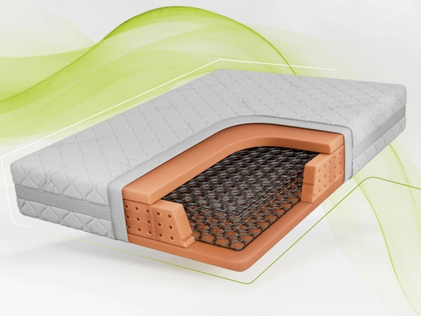 Klassische Bonellmatratze mit symmetrischem Aufbau, Komfortschaum & stabiler Federung – langlebig & hygienisch – Härtegrad H3 – 140 x 200 cm – VENA – SIVO