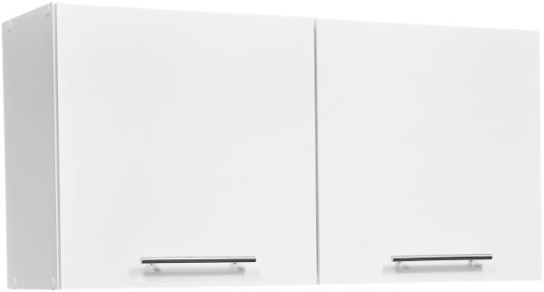 EDDY Moderner Hängeschrank Küche in Weiß matt - Geräumiger Küchenschrank mit viel Stauraum - 100 x 50 x 31 cm (B/H/T)