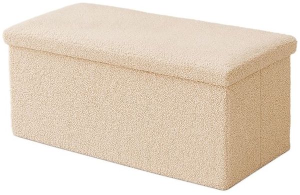 Relaxdays Sitzbank aus Teddystoff