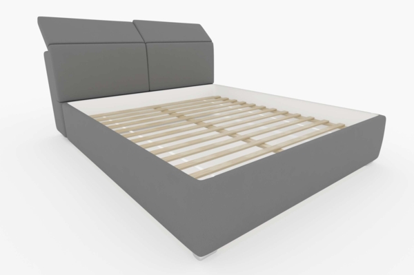 99rooms Danio Polsterbett Hellbraun 140x200 cm Kunstleder MADRYT Bild 2