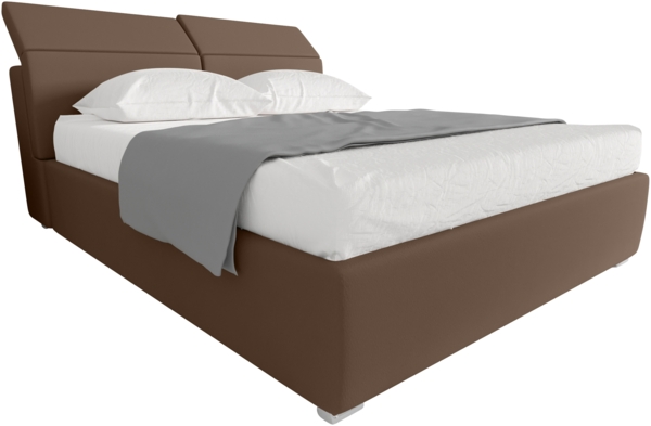 99rooms Danio Polsterbett Hellbraun 140x200 cm Kunstleder MADRYT Bild 3