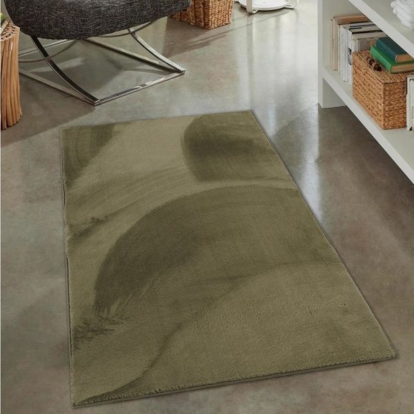 Carpetia Fellteppich Kunstfell Hasenfell-Optik, rechteckig, Höhe: 10 mm, seidig weich & flauschig mit dichter Kurzflorstruktur