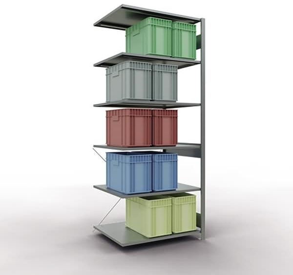 Schulte Regal MULTIplus150 12586 Anbau 2.500x1.000x800mm 6 Böden verzi