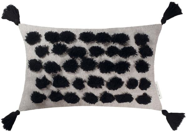 Tom Tailor Zierkissenhülle Tufted Blobs natur-schwarz 30x50cm