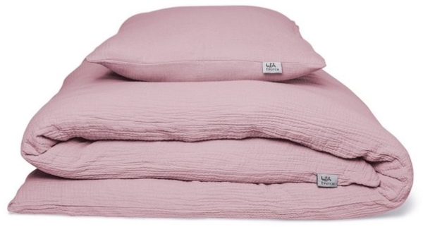 hutch&putch Bettwäsche Musselin Bettwäsche Set - 100% Bio-Baumwolle - Handmade in Germany, Baumwolle, wärmend - kuschelweich - atmungsaktiv - hochwertiger Reißverschluss Bild 4