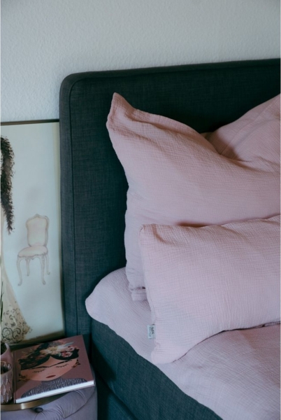 hutch&putch Bettwäsche Musselin Bettwäsche Set - 100% Bio-Baumwolle - Handmade in Germany, Baumwolle, wärmend - kuschelweich - atmungsaktiv - hochwertiger Reißverschluss Bild 3