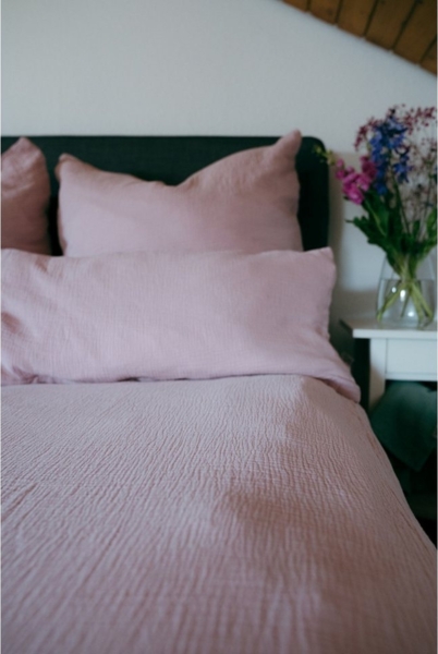 hutch&putch Bettwäsche Musselin Bettwäsche Set - 100% Bio-Baumwolle - Handmade in Germany, Baumwolle, wärmend - kuschelweich - atmungsaktiv - hochwertiger Reißverschluss Bild 2