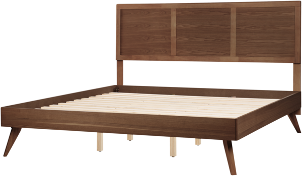 Holzbett dunkelbraun Lattenrost 180x200 cm ISTRES Bild 4